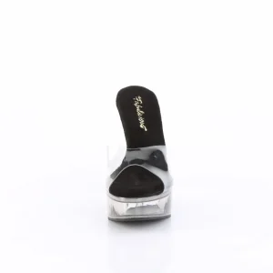 Gris 13 cm MARTINI-501 mule à talon hauts transparent