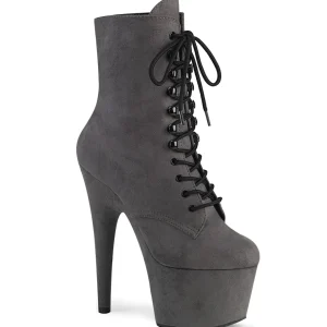 Gris Similicuir 18 cm ADORE-1020FS bottines femmes à lacets