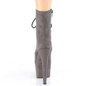 Gris Similicuir 18 cm ADORE-1020FS bottines femmes à lacets