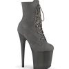 Gris Suédine 20 cm FLAMINGO-1020FST bottines de striptease