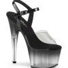 Gris transparent 18 cm ADORE-708T-2 chaussures de striptease