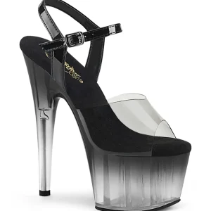 Gris transparent 18 cm ADORE-708T-2 chaussures de striptease