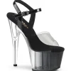 Gris transparent 18 cm ADORE-708T-1 chaussures de striptease