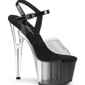 Gris transparent 18 cm ADORE-708T-1 chaussures de striptease