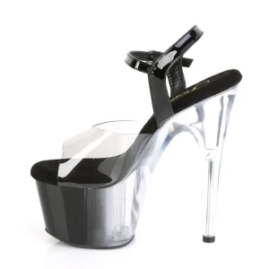 Gris transparent 18 cm ADORE-708T-1 chaussures de striptease