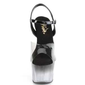 Gris transparent 18 cm ADORE-708T-2 chaussures de striptease
