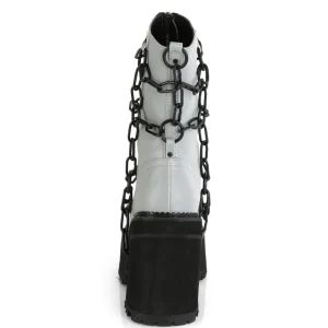 Gris Vegan 12 cm ASSAULT-66 bottines à talons épais plateforme lolita