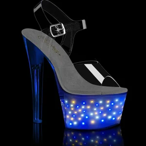 LED ampoule plateforme 18 cm ECHOLITE-708 sandales talons hauts de pole dance