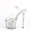 LED ampoule plateforme 18 cm DISCOLITE-708FLP sandales talons hauts de pole dance