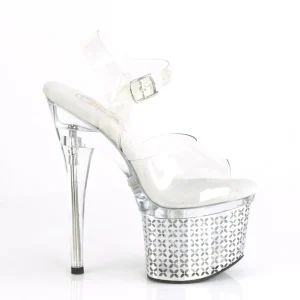 LED ampoule plateforme 18 cm DISCOLITE-708FLP sandales talons hauts de pole dance