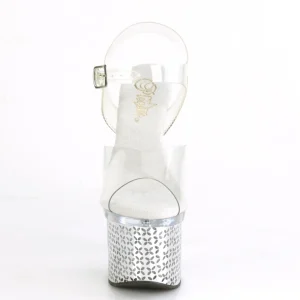 LED ampoule plateforme 18 cm DISCOLITE-708FLP sandales talons hauts de pole dance