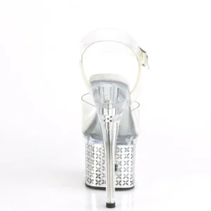LED ampoule plateforme 18 cm DISCOLITE-708FLP sandales talons hauts de pole dance