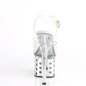 LED ampoule plateforme 18 cm DISCOLITE-708DOTS sandales talons hauts de pole dance