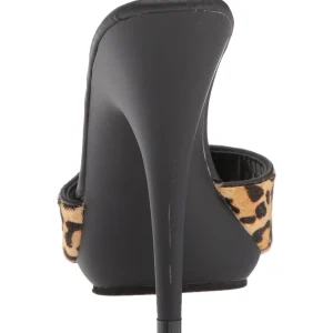 Leopard 13 cm Fabulicious POISE-501FUR mules talons hauts