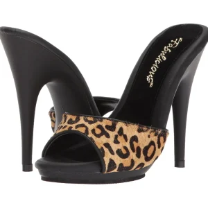Leopard 13 cm Fabulicious POISE-501FUR mules talons hauts
