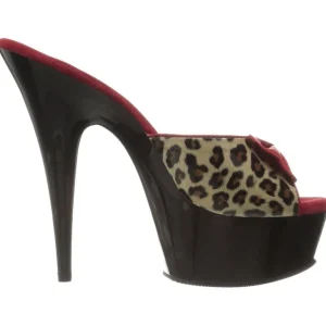 Leopard 15 cm Pleaser DELIGHT-601-6 Mules Talon Haut