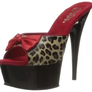 Leopard 15 cm Pleaser DELIGHT-601-6 Mules Talon Haut