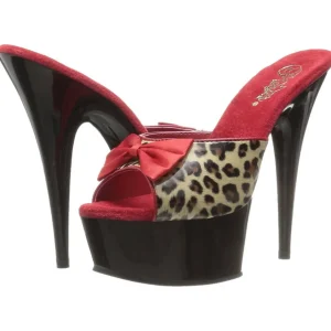 Leopard 15 cm Pleaser DELIGHT-601-6 Mules Talon Haut