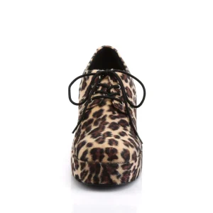 Leopard PIMP-02 chaussures proxénète hommes avec talon aquarium poisson rouge