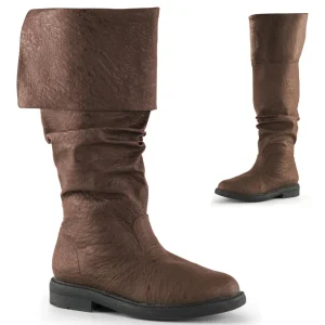 Marron bottes robinhood pour hommes cosplay renaissance halloween bottes