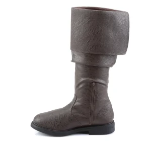 Marron bottes robinhood pour hommes cosplay renaissance halloween bottes