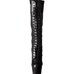 Mat 18 cm ADORE-2023 plateformes bottes à lacets pour femmes