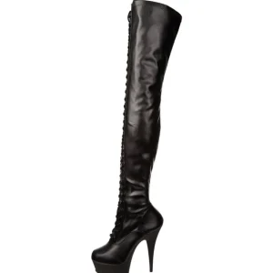 Mat 15,5 cm DELIGHT-3023 Cuissardes Bottes Plateforme