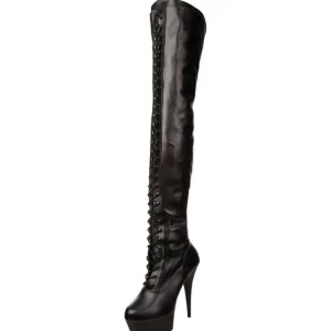 Mat 15,5 cm DELIGHT-3023 Cuissardes Bottes Plateforme