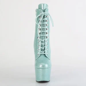 menthe verte glitter 18 cm pleaser bottines talons hauts femme