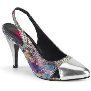 Motif serpent 10 cm DREAM-405 escarpins slingback chaussures travesti