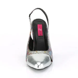 Motif serpent 10 cm DREAM-405 escarpins slingback chaussures travesti