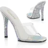 Mules Argent 11,5 cm GALA-01DML Mules à talons hauts strass