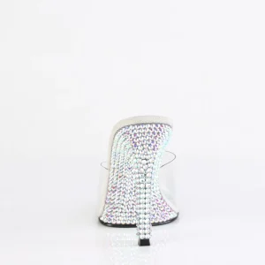 Mules Argent 11,5 cm GALA-01DML Mules à talons hauts strass