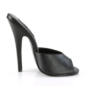 Mules noirs 15 cm DOMINA-101 Mules à talons hauts fetish