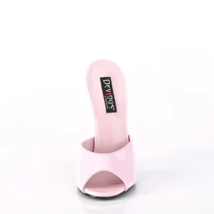 Mules roses 15 cm DOMINA-101 Mules à talons hauts fetish