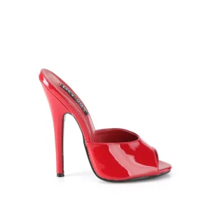 Mules rouge 15 cm DOMINA-101 Mules à talons hauts fetish