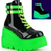 Neon 11,5 cm SHAKER-52 bottine plateforme compensée noir