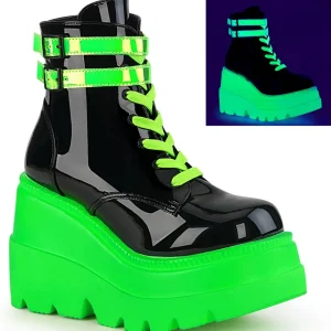 Neon 11,5 cm SHAKER-52 bottine plateforme compensée noir