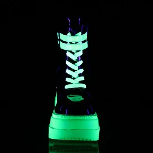 Neon 11,5 cm SHAKER-52 bottine plateforme compensée noir