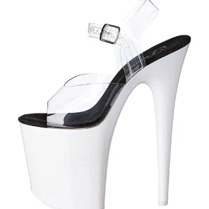 Neon Blanc 20 cm Pleaser FLAMINGO-808UV Talons Hauts Plateforme