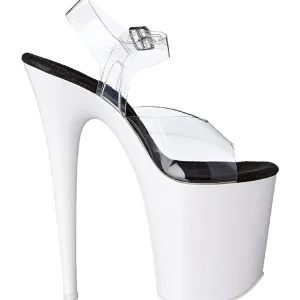 Neon Blanc 20 cm Pleaser FLAMINGO-808UV Talons Hauts Plateforme