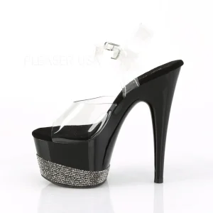 Noir 18 cm ADORE-708-3 chaussures plateforme et talons glitter