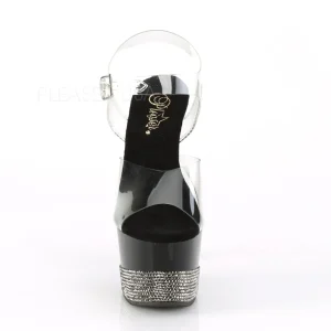 Noir 18 cm ADORE-708-3 chaussures plateforme et talons glitter