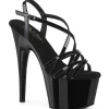 Noir 18 cm ADORE-713 pleaser sandales talon aiguille femme
