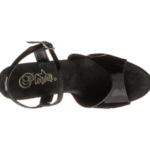 Noir 18 cm ADORE-709 Plexi Plateforme Haut Talon