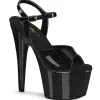 Noir 18 cm ADORE-709GP etincelle talons hauts plateforme