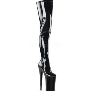 Noir 25 cm BEYOND-4000 Cuissardes Bottes Plateforme