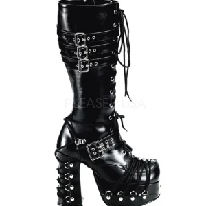 Noir 11,5 cm CHARADE-206 bottes lolita gothique semelles épaisses