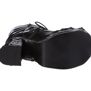 Noir 11,5 cm CHARADE-206 bottes lolita gothique semelles épaisses