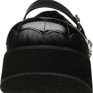 Noir 6 cm DemoniaCult SPRITE-05 chaussures plateforme gothique
